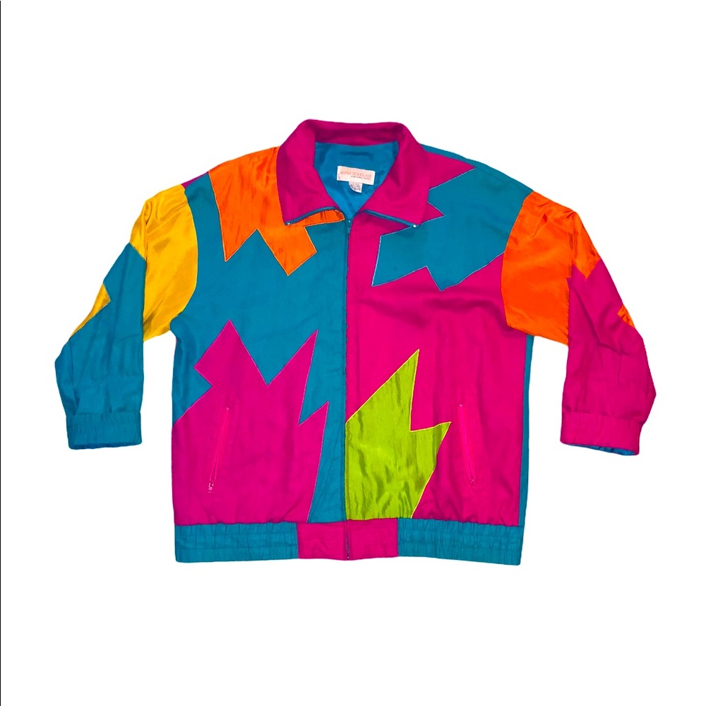 Vintage 1980’s neon bomber jacket